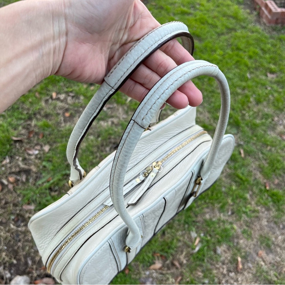 Vintage Coach Large Hamilton Pebbled Leather Satchel - Picture 11 of 15